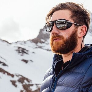 Vuarnet Black Glacier 1315 Sunglasses with Reflective Lenses